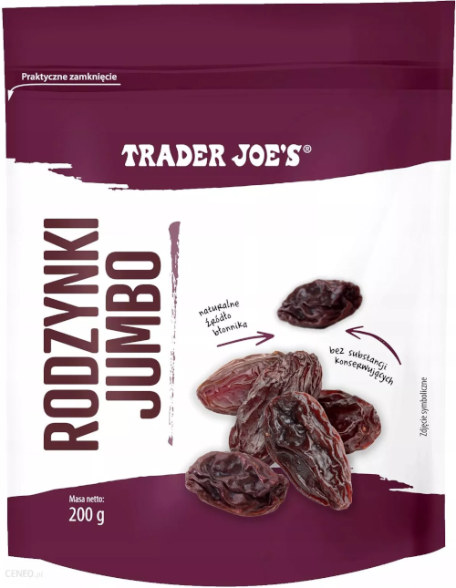 Zdjęcie produktu: Trader Joes - rodzynki jumbo bezpestkowe - 200g
