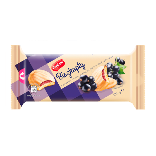 Zdjęcie produktu: Perfetto - biszkopty z galaretką w białej czekoladzie 135g