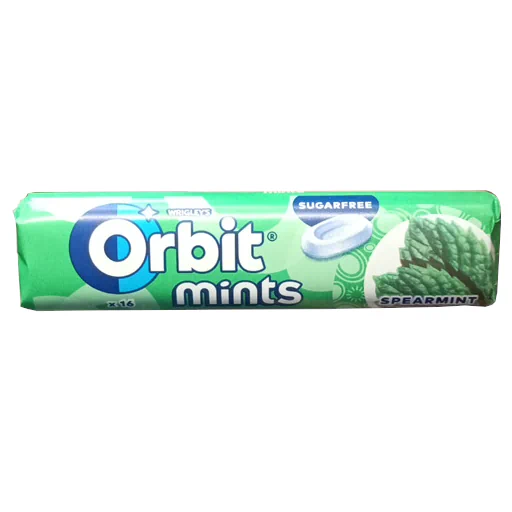 Zdjęcie produktu: Orbit Spearmint Mints Cukierki bez cukru 28 g (16 cukierków)