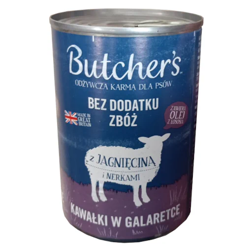 Zdjęcie produktu: Mokra karma dla psów Butchers z jagnięciną w galaretce 400g