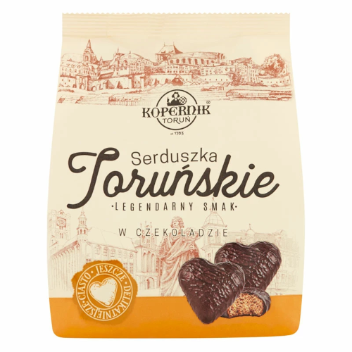 Zdjęcie produktu: Kopernik Serduszka Toruńskie w czekoladzie 144 g