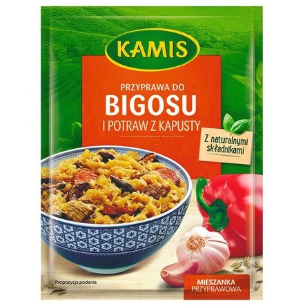 Zdjęcie produktu: Kamis Kuchnia polska Przyprawa do bigosu i potraw z kapusty Mieszanka przyprawowa 20 g