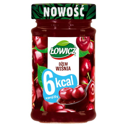 Zdjęcie produktu: ŁOWICZ Dżem wiśniowy bez dodatku cukru 200 g