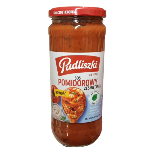 Zdjęcie produktu: Pudliszki Sos pomidorowy ze śmietanką 480 g