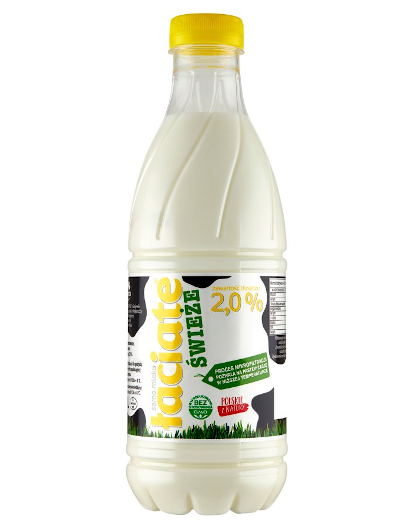 Zdjęcie produktu: Mleko Łaciate świeże 2,0% - MLEKPOL