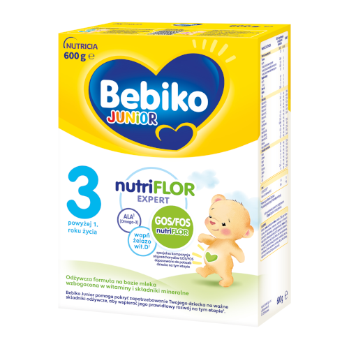 Zdjęcie produktu: BEBIKO JUNIOR 3 NUTRIFLOR EXPERT 600G