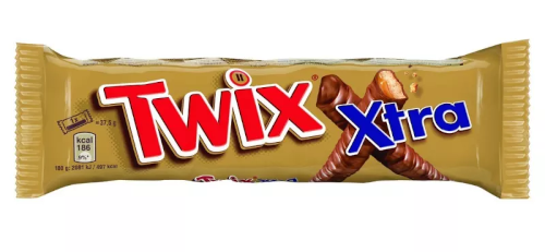 Zdjęcie produktu: Twix Xtra Baton z ciastkami i karmelem oblany czekoladą 75 g (2 x 37,5 g)
