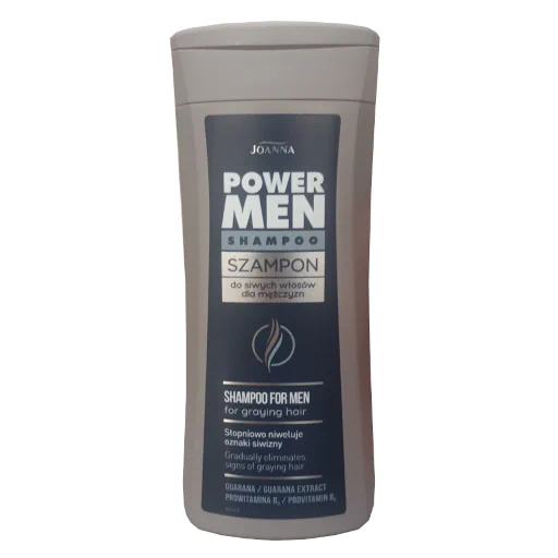 Zdjęcie produktu: JOANNA Power Men Szampon do siwych włosów dla mężczyzn 200 ml