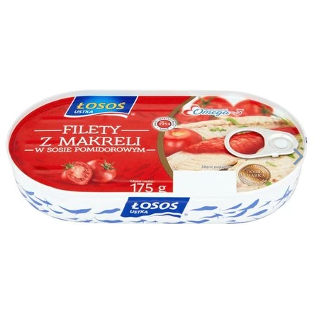Zdjęcie produktu: ŁOSOŚ Filety z makreli w sosie pomidorowym 175 g