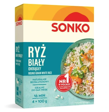 Zdjęcie produktu: Ryż biały 4x100g | Sonko