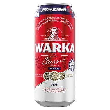 Zdjęcie produktu: Piwo Warka jasne pełne 5,7% puszka 500ml