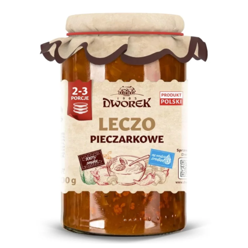 Zdjęcie produktu: Dworek Leczo z pieczarkami 700 g