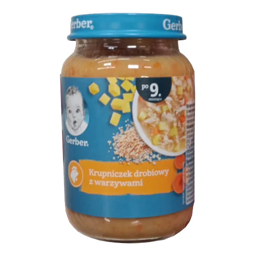 Zdjęcie produktu: GERBER Krupniczek drobiowy z warzywami dla niemowląt po 9. miesiącu 190 g