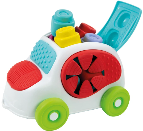 Zdjęcie produktu: Autko sensoryczne z klockami Clementoni Soft Clemmy 8 części