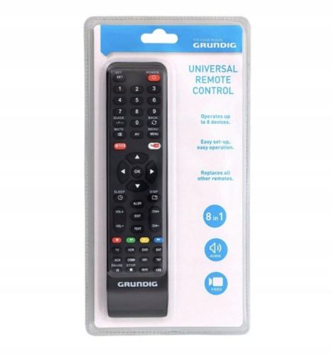 Zdjęcie produktu: GRUNDIG Pilot Uniwersalny 8w1, czarny