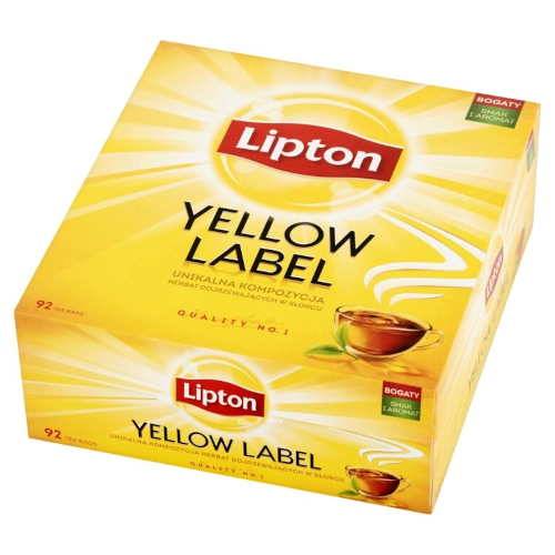 Zdjęcie produktu: Lipton Yellow Label Herbata czarna 184 g (92 torebki)